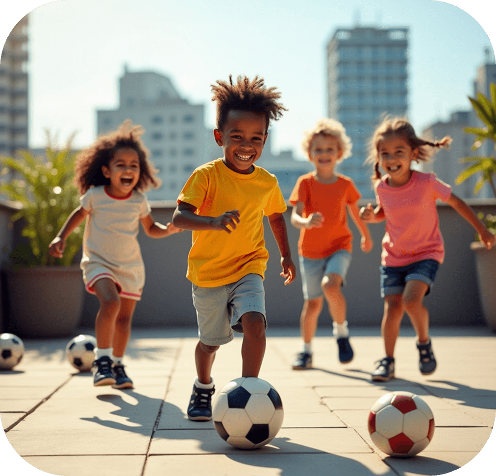 Kids Playing Soccer